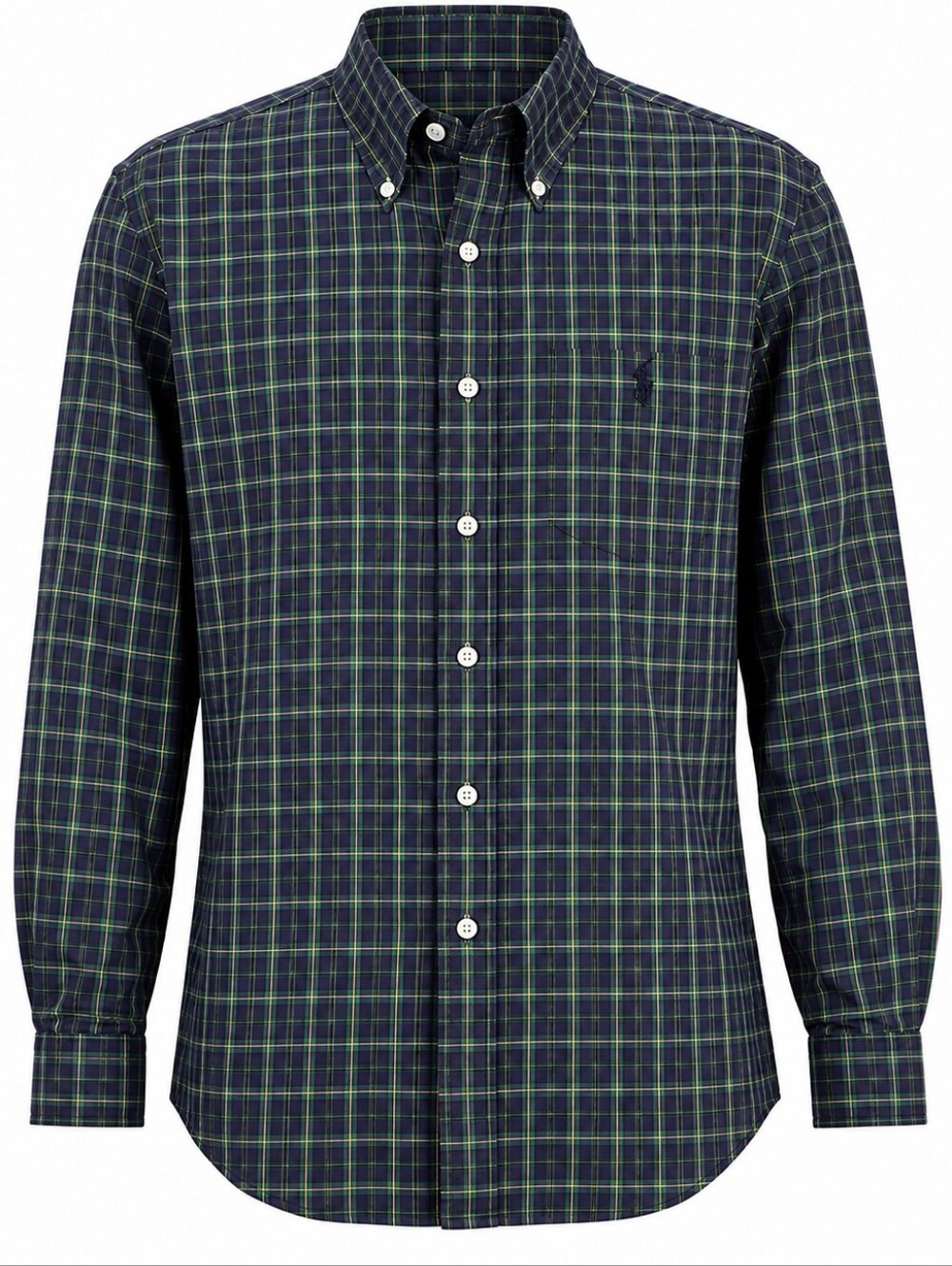 Vintage Ralph Lauren Shirt Button Down Classic Plaid Size 15.5 32/33